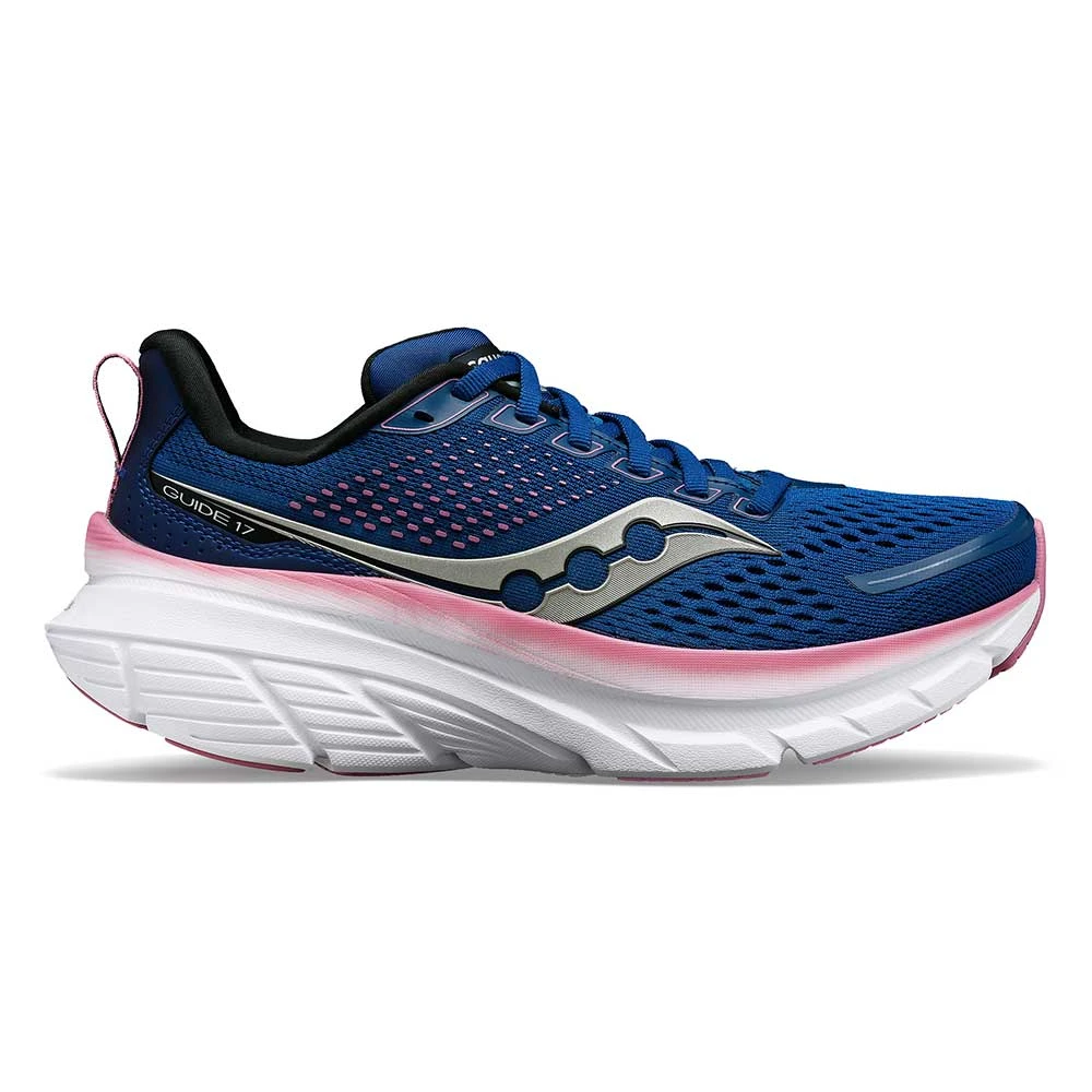 Saucony Women's Guide 17 Running Shoe - Navy/Orchid - Regular (B) 3 Saucony Women's Guide 17 Running Shoe - Navy/Orchid - Regular (B)