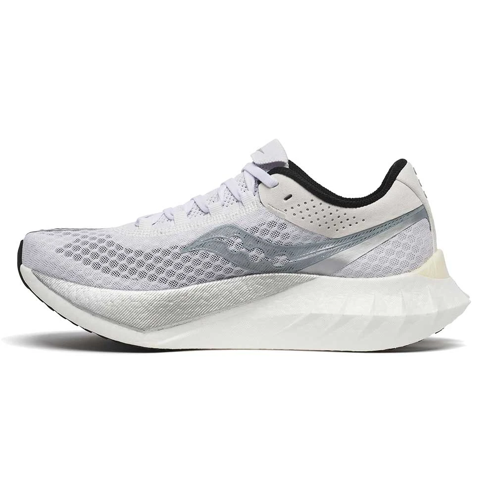 Saucony Women's Endorphin Pro 4 Running Shoe - White/Silver - Regular (B) 5 Saucony Women's Endorphin Pro 4 Running Shoe - White/Silver - Regular (B) - Image 3