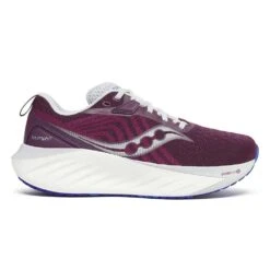 Saucony Women's Triumph 22 Running Shoe - Plum/Royal - Regular (B)