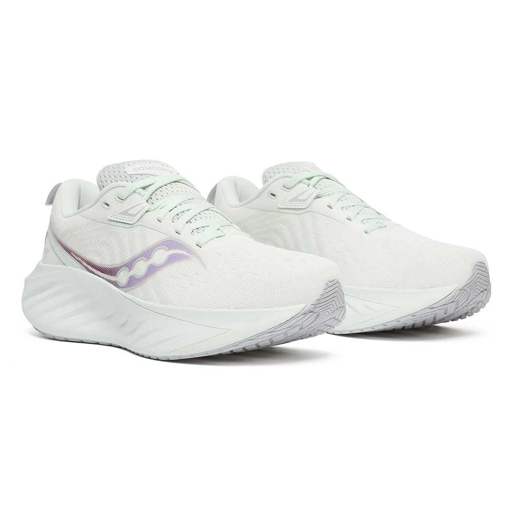Saucony Women's Triumph 22 Running Shoe - White/Foam - Regular (B) 4 Saucony Women's Triumph 22 Running Shoe - White/Foam - Regular (B) - Image 2