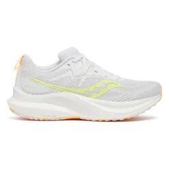 Saucony Women's Tempus 2 Running Shoe - White/Sunny - Regular (B)