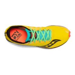 Saucony Women's Kilkenny XC8 Spike - Yellow Mutant- Regular (B) -Gazelle Sports Shop S19068 10 3