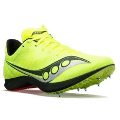 Saucony Women's Velocity MP Track Spike - Citron/Black - Regular (B) 11 Saucony Women's Velocity MP Track Spike - Citron/Black - Regular (B) -Gazelle Sports Shop S19099 05 5
