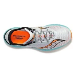 Saucony Men's Endorphin Pro 3 Racing Shoe- Fog/ViZiOrange- Regular (D) 10 Saucony Men's Endorphin Pro 3 Racing Shoe- Fog/ViZiOrange- Regular (D) -Gazelle Sports Shop S20755 25 3