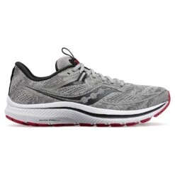 Saucony Men's Omni 21 Running Shoe- Alloy/Garnet- Regular (D)