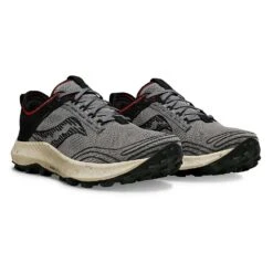 Saucony Men's Peregrine RFG Trail Running Shoe - Shadow/Black - Regular (D) -Gazelle Sports Shop S20869 138 2