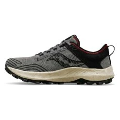 Saucony Men's Peregrine RFG Trail Running Shoe - Shadow/Black - Regular (D) -Gazelle Sports Shop S20869 138 3
