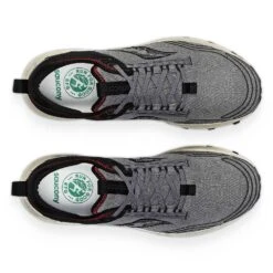 Saucony Men's Peregrine RFG Trail Running Shoe - Shadow/Black - Regular (D) -Gazelle Sports Shop S20869 138 5