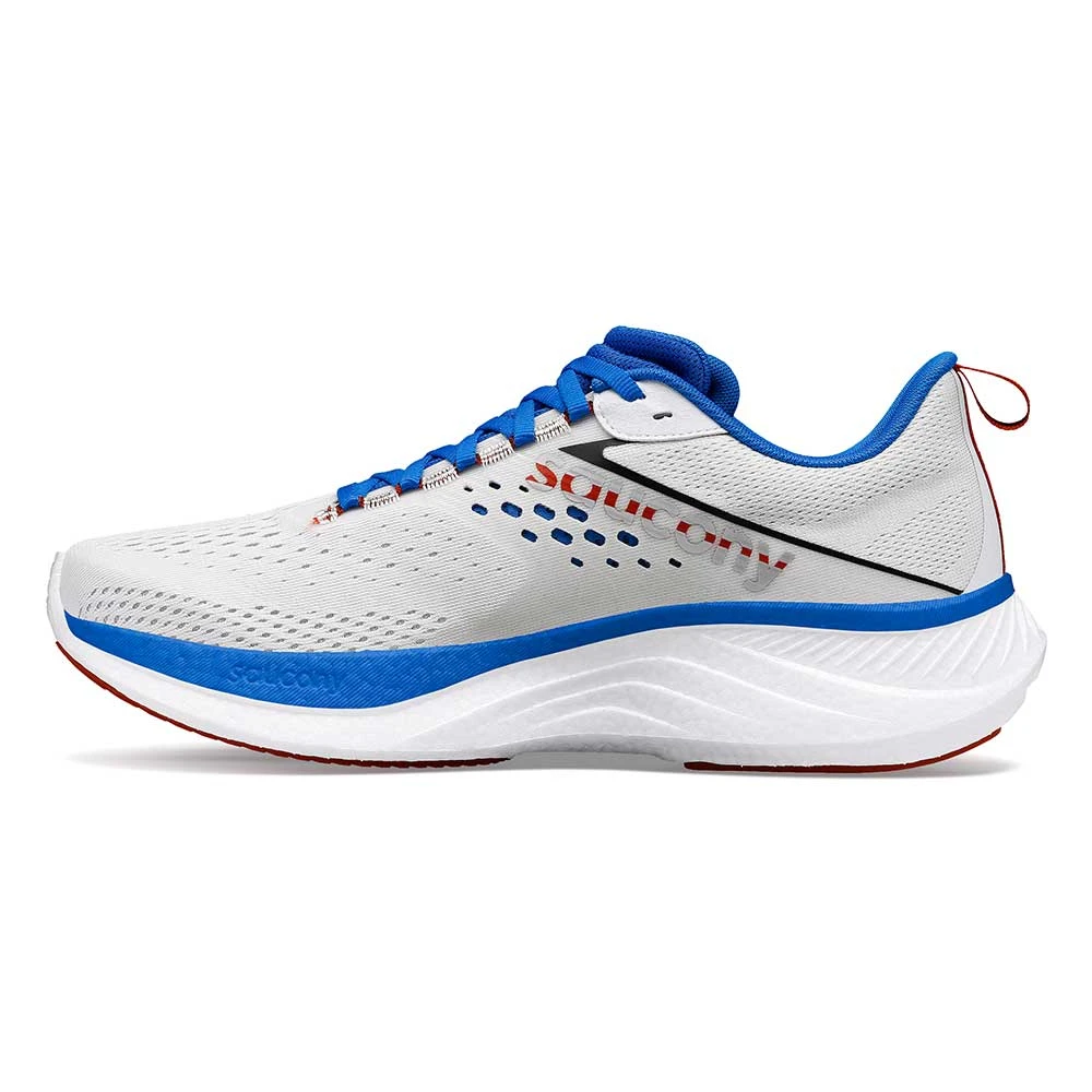 Saucony Men's Ride 17 Running Shoe - White/Cobalt - Regular (D) 4 Saucony Men's Ride 17 Running Shoe - White/Cobalt - Regular (D) - Image 2
