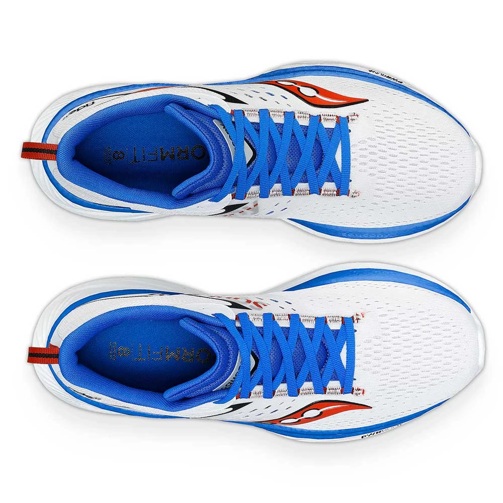 Saucony Men's Ride 17 Running Shoe - White/Cobalt - Regular (D) 6 Saucony Men's Ride 17 Running Shoe - White/Cobalt - Regular (D) - Image 4