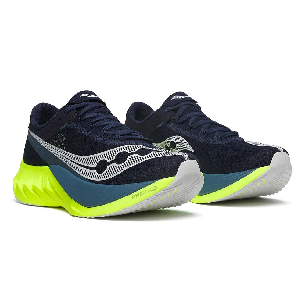 Saucony Men's Endorphin Pro 4 Running Shoe - Navy/Citron - Regular (D) 4 Saucony Men's Endorphin Pro 4 Running Shoe - Navy/Citron - Regular (D) - Image 2