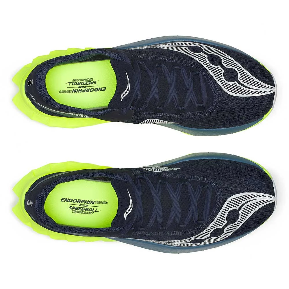Saucony Men's Endorphin Pro 4 Running Shoe - Navy/Citron - Regular (D) 7 Saucony Men's Endorphin Pro 4 Running Shoe - Navy/Citron - Regular (D) - Image 5