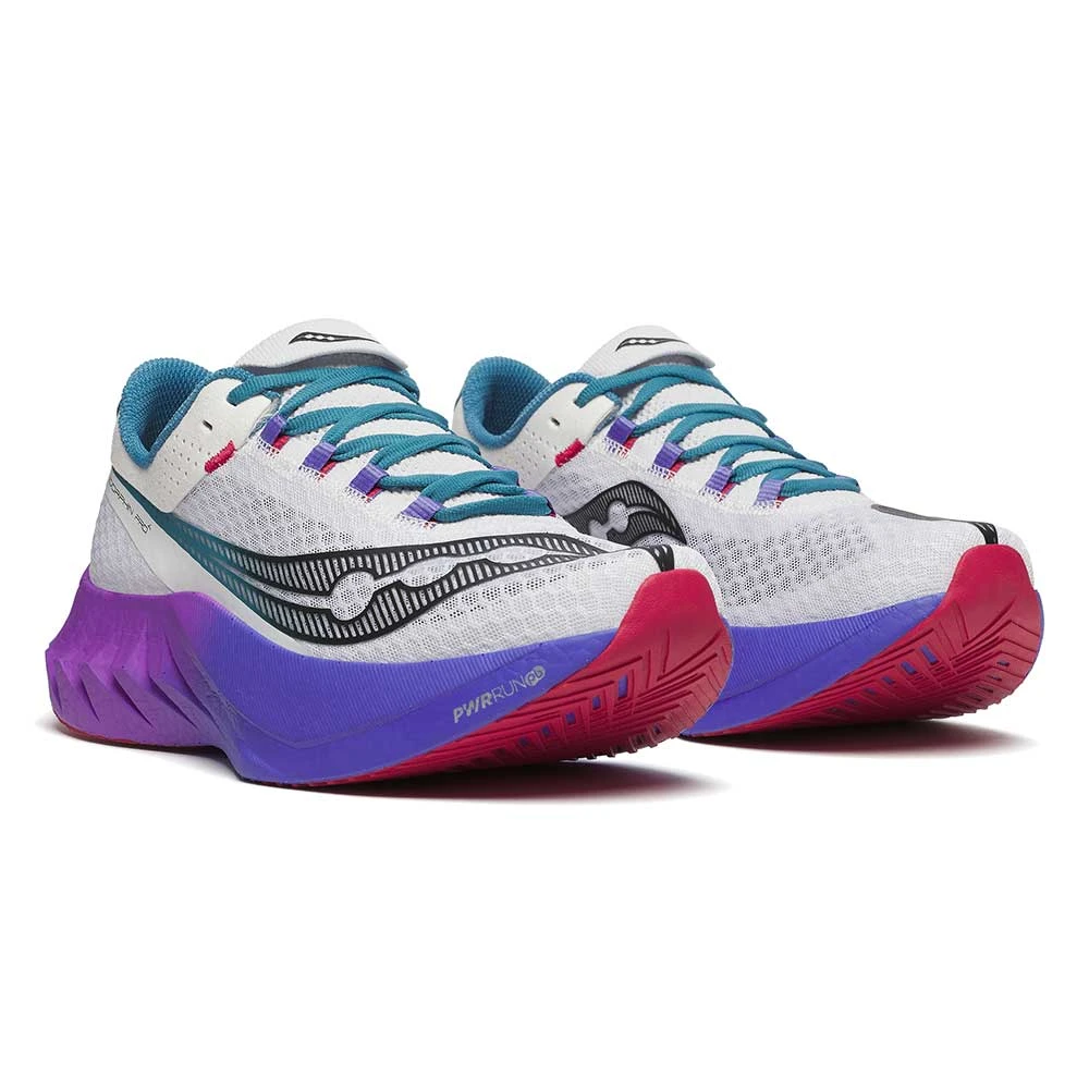 Saucony Men's Endorphin Pro 4 Running Shoe - White/Shadow - Regular (D) 4 Saucony Men's Endorphin Pro 4 Running Shoe - White/Shadow - Regular (D) - Image 2