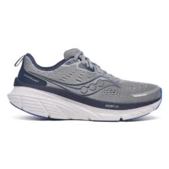 Saucony Men's Guide 18 Running Shoe - Flint/Navy - Wide (2E)