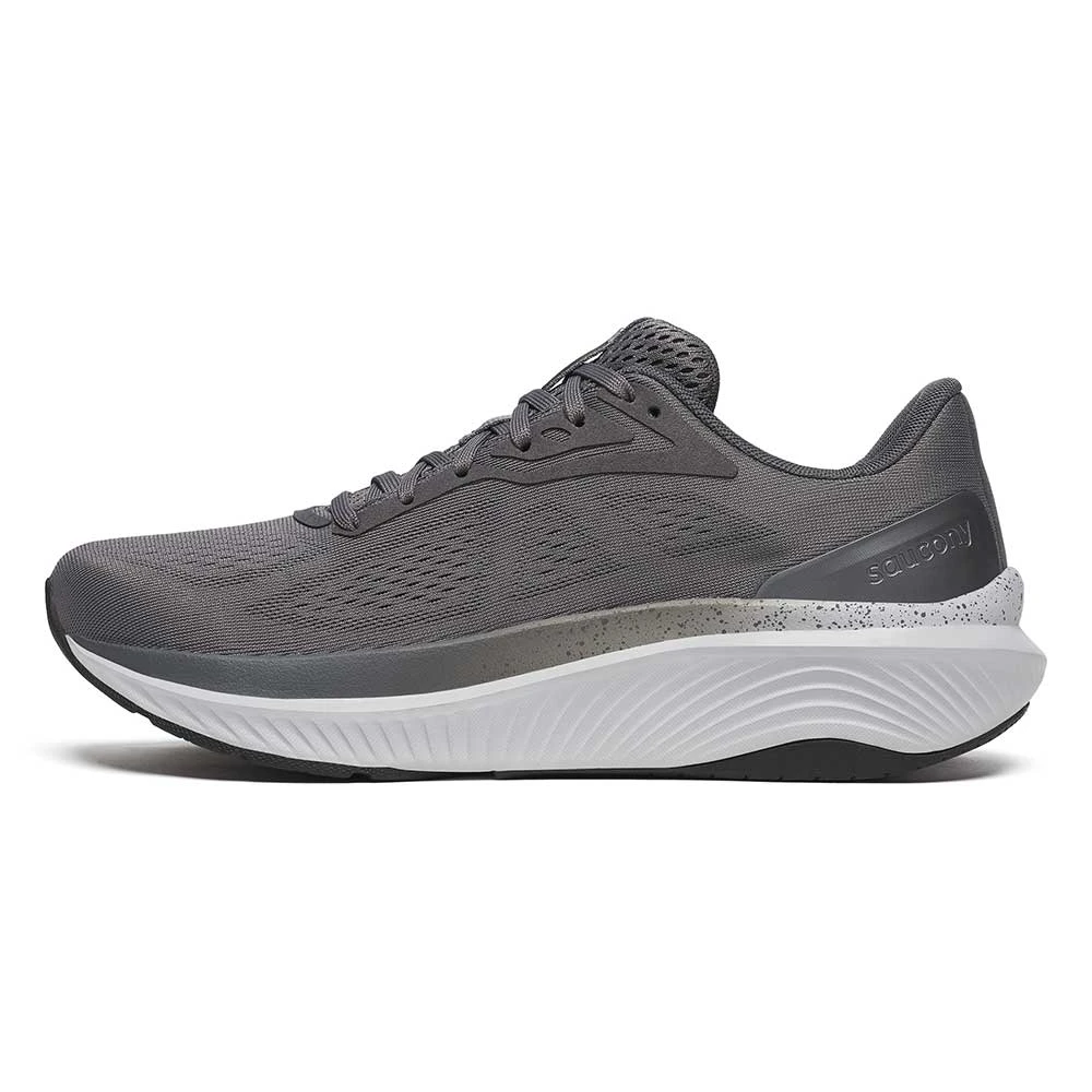 Saucony Men's Echelon 10 Running Shoe - Carbon/Black - Wide (2E) 5 Saucony Men's Echelon 10 Running Shoe - Carbon/Black - Wide (2E) - Image 3