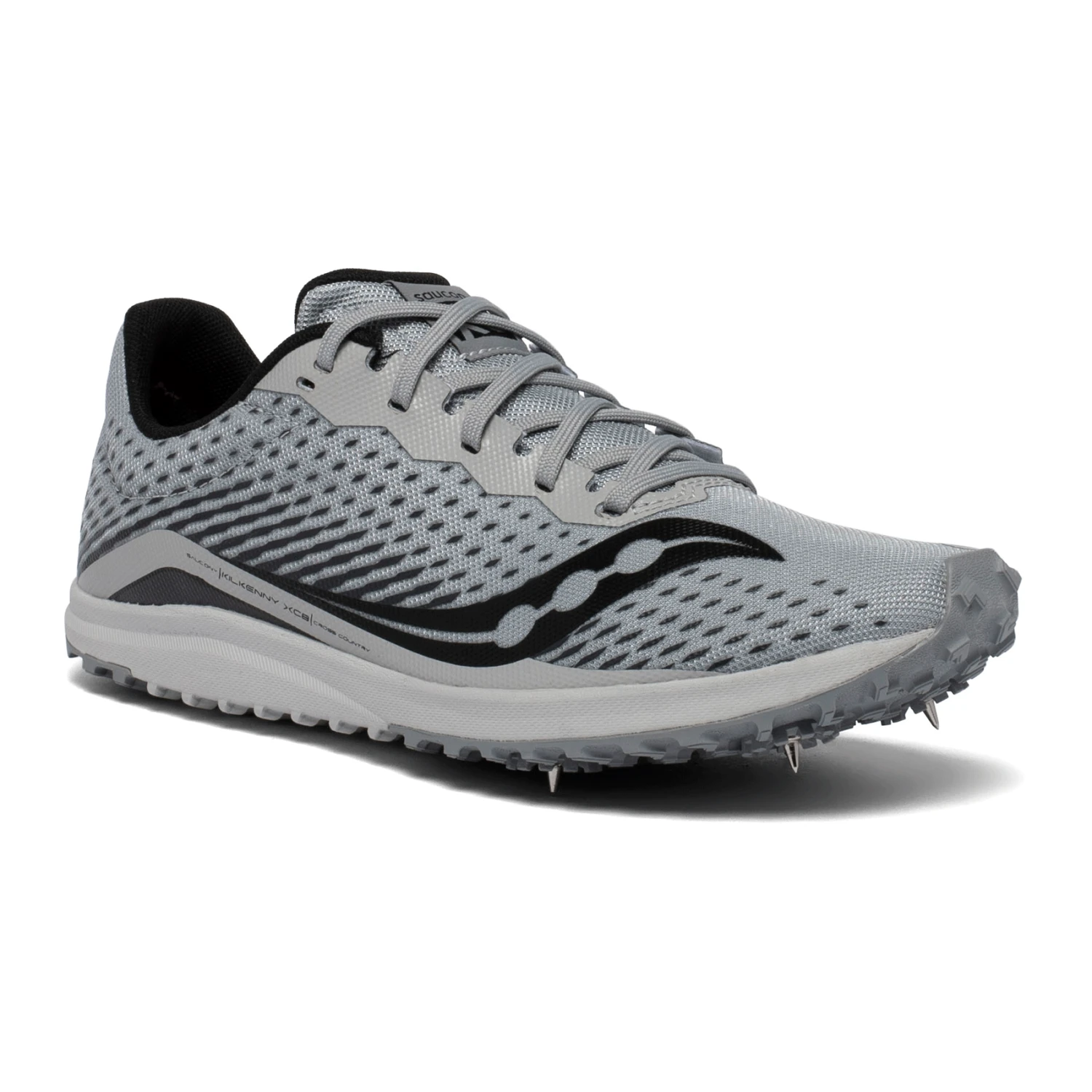 Saucony Men's Kilkenny XC8 Spike - Alloy/Black- Regular (D) 3 Saucony Men's Kilkenny XC8 Spike - Alloy/Black- Regular (D)
