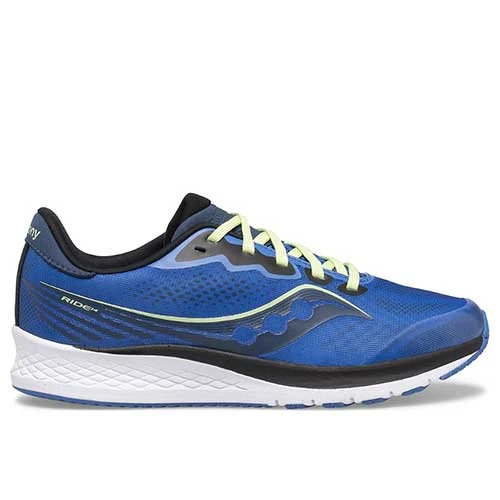 Saucony Youth Ride 14 Running Shoe - Blue 3 Saucony Youth Ride 14 Running Shoe - Blue
