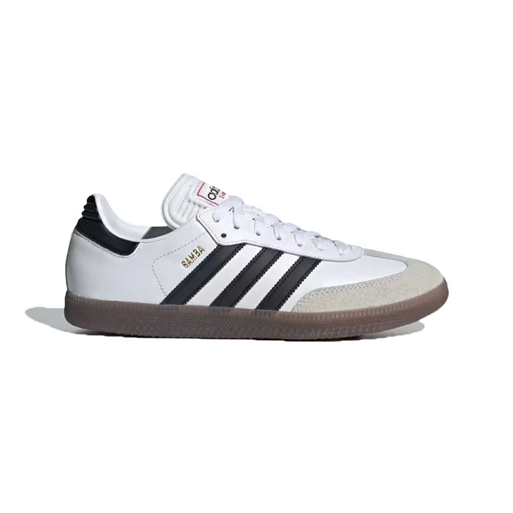 ADIDAS Men's Samba Indoor Soccer Shoe - Cloud White/Core Black/Vivid Red - Regular (D) 3 ADIDAS Men's Samba Indoor Soccer Shoe - Cloud White/Core Black/Vivid Red - Regular (D)