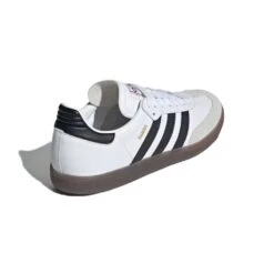 ADIDAS Men's Samba Indoor Soccer Shoe - Cloud White/Core Black/Vivid Red - Regular (D) 12 ADIDAS Men's Samba Indoor Soccer Shoe - Cloud White/Core Black/Vivid Red - Regular (D) -Gazelle Sports Shop Samba Indoor Soccer Cleats White IH6001 05 standard