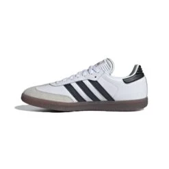 ADIDAS Men's Samba Indoor Soccer Shoe - Cloud White/Core Black/Vivid Red - Regular (D) 11 ADIDAS Men's Samba Indoor Soccer Shoe - Cloud White/Core Black/Vivid Red - Regular (D) -Gazelle Sports Shop Samba Indoor Soccer Cleats White IH6001 06 standard