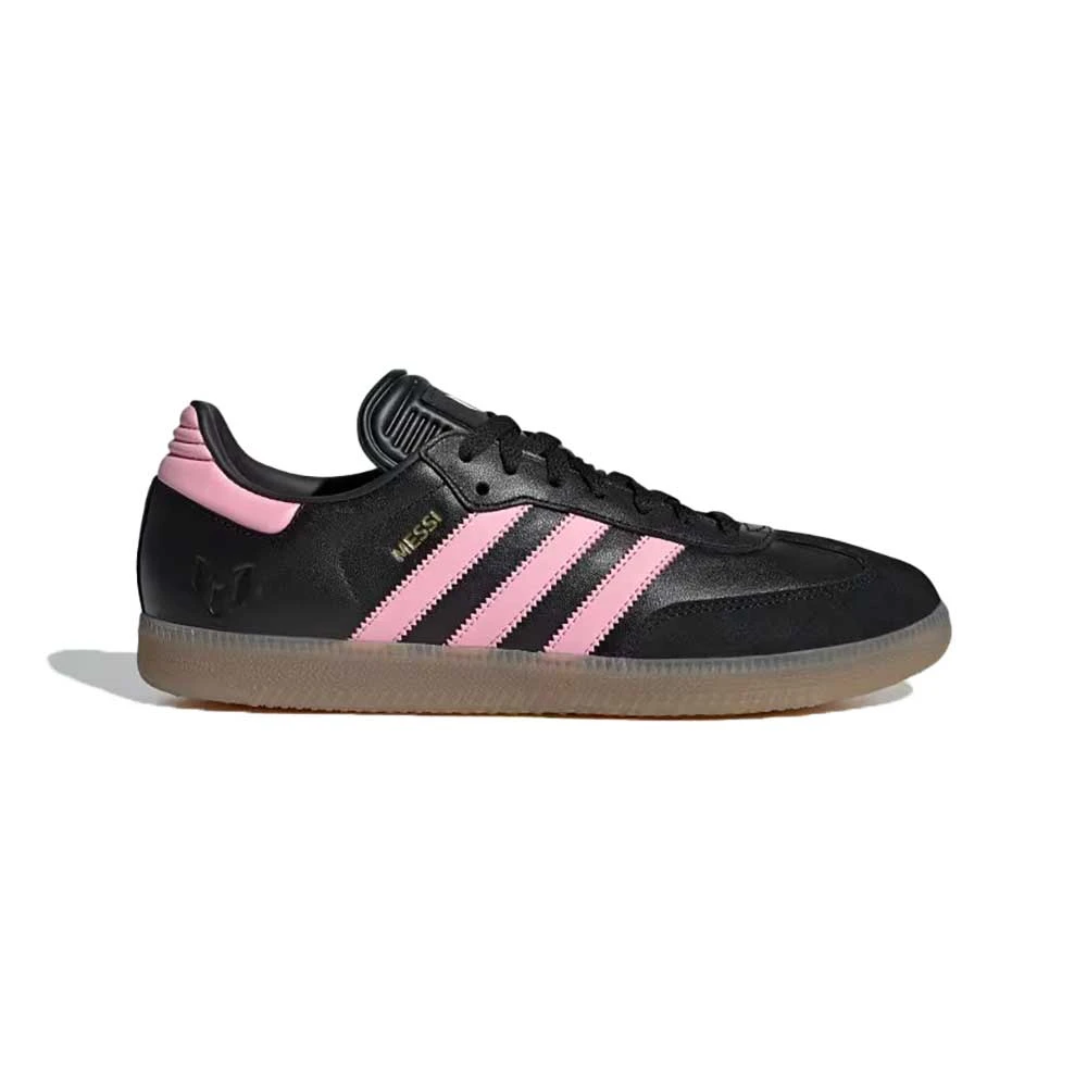 ADIDAS Men's Samba Messi Indoor Soccer Shoe - Core Black/Light Pink/Gold Met - Regular (D) 3 ADIDAS Men's Samba Messi Indoor Soccer Shoe - Core Black/Light Pink/Gold Met - Regular (D)