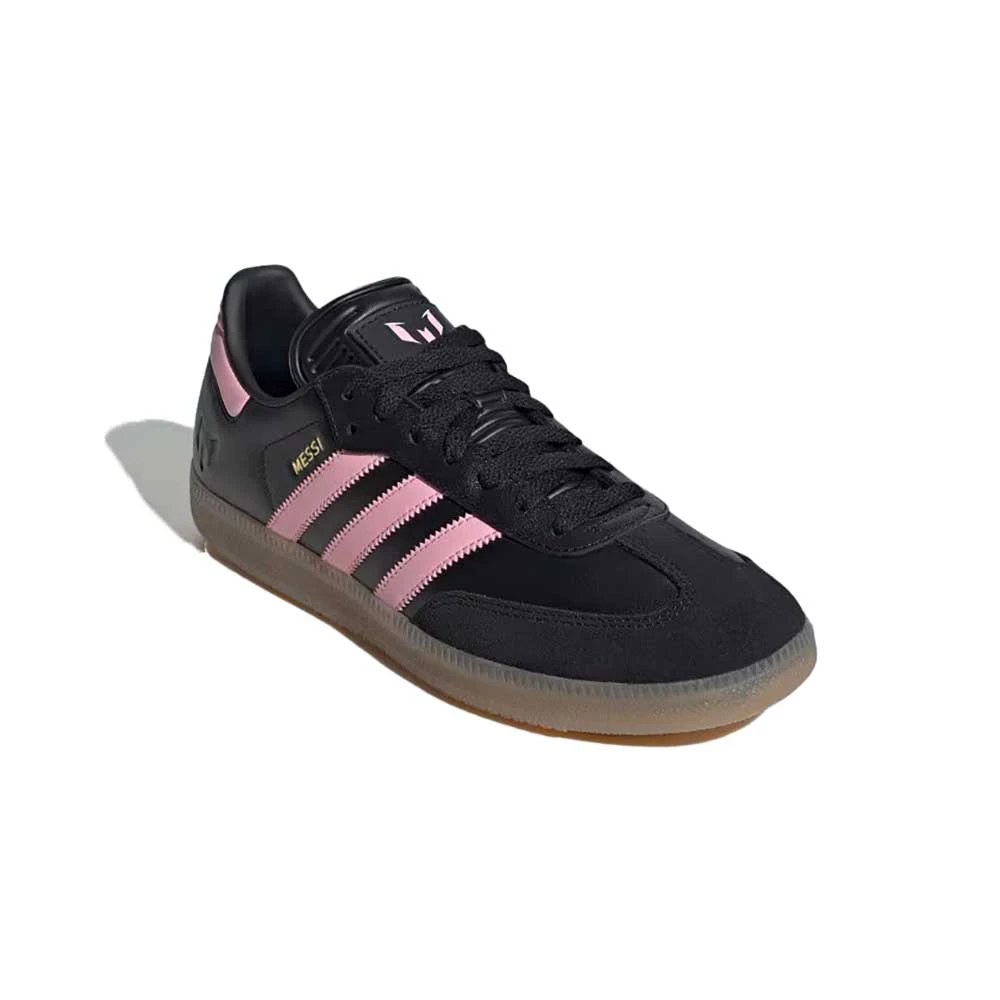 ADIDAS Men's Samba Messi Indoor Soccer Shoe - Core Black/Light Pink/Gold Met - Regular (D) 4 ADIDAS Men's Samba Messi Indoor Soccer Shoe - Core Black/Light Pink/Gold Met - Regular (D) - Image 2