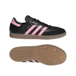 ADIDAS Men's Samba Messi Indoor Soccer Shoe - Core Black/Light Pink/Gold Met - Regular (D) 15 ADIDAS Men's Samba Messi Indoor Soccer Shoe - Core Black/Light Pink/Gold Met - Regular (D) -Gazelle Sports Shop Samba Messi Cleats Black JP7845 22 model