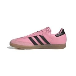 ADIDAS Men's Samba Messi Indoor Soccer Shoe - Light Pink/Core Black/Gum - Regular (D) -Gazelle Sports Shop Samba Messi Cleats Pink JP7844 06 standard