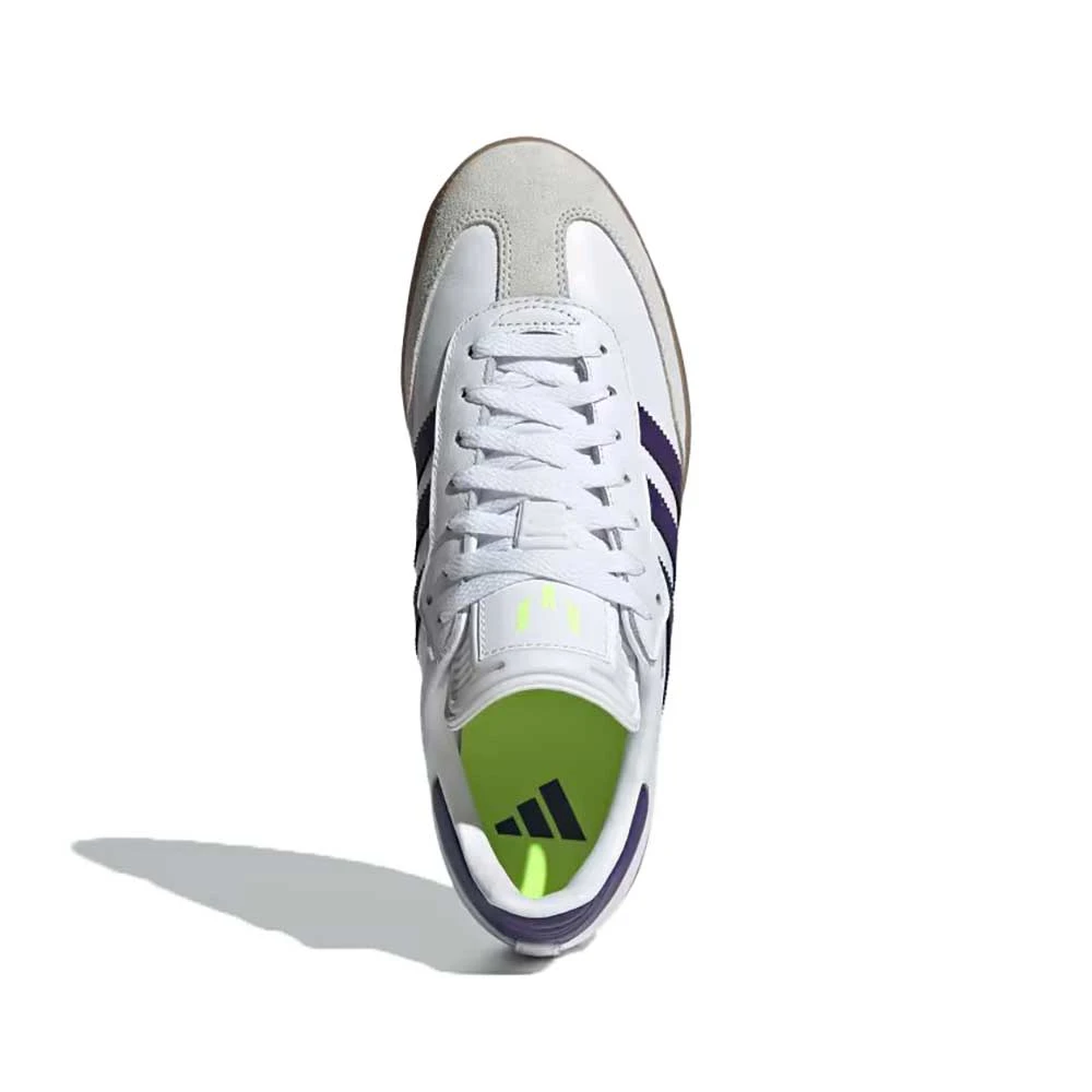 ADIDAS Samba Messi Indoor Soccer Shoe - Footwear White/University Purple/Gum - Regular (D) 7 ADIDAS Samba Messi Indoor Soccer Shoe - Footwear White/University Purple/Gum - Regular (D) - Image 5