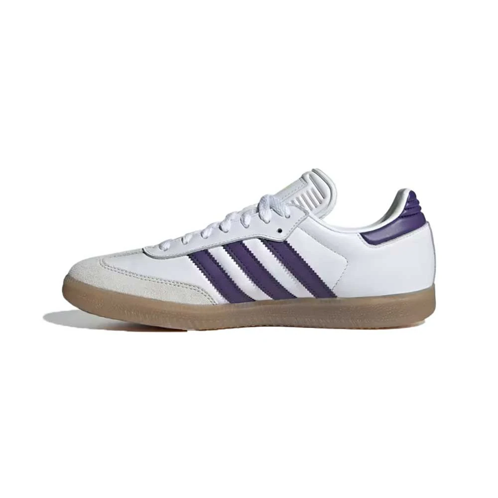 ADIDAS Samba Messi Indoor Soccer Shoe - Footwear White/University Purple/Gum - Regular (D) 5 ADIDAS Samba Messi Indoor Soccer Shoe - Footwear White/University Purple/Gum - Regular (D) - Image 3