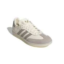 ADIDAS Men's Samba Messi Indoor Soccer Shoe - Cream White/Light Brown/Gold Met - Regular (D) 10 ADIDAS Men's Samba Messi Indoor Soccer Shoe - Cream White/Light Brown/Gold Met - Regular (D) -Gazelle Sports Shop Samba Messi Indoor Soccer Shoes White JQ0266 04 standard