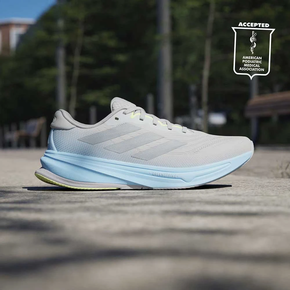 ADIDAS Men's Supernova Rise 2 Running Shoe - Grey Two/Matte Silver/Glow Blue - Regular (D) 4 ADIDAS Men's Supernova Rise 2 Running Shoe - Grey Two/Matte Silver/Glow Blue - Regular (D) - Image 2