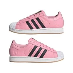 ADIDAS Superstar Messi Lifestyle Shoe - Light Pink/Core Black/Gold Metallic - Regular (D) -Gazelle Sports Shop Superstar Messi Shoes Pink JR1520 09 standard