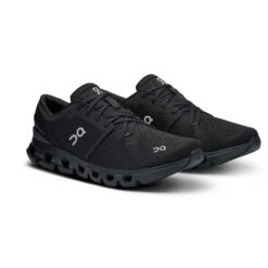 On Running Women's Cloud X 4 Running Shoe - Black/Eclipse - Regular (B) -Gazelle Sports Shop Unconfirmed 298977