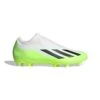 ADIDAS Unisex X Crazyfast .3 Laceless FG Soccer Cleat - Cloud White / Core Black / Lucid Lemon- Regular (D) -Gazelle Sports Shop X CRAZYFAST.3 LL FG White HQ4515 01 standard hover