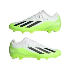 ADIDAS Unisex X Crazyfast .3 FG Cleats- Cloud White / Core Black / Lucid Lemon- Regular (D) 14 ADIDAS Unisex X Crazyfast .3 FG Cleats- Cloud White / Core Black / Lucid Lemon- Regular (D) -Gazelle Sports Shop X Crazyfast.3 Firm Ground Cleats White HQ4534 09 standard
