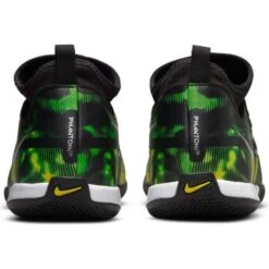 JR Nike Phantom GT2 DF SW IC Soccer Shoe - Black/Mtlc Platinum/Green Strike -Gazelle Sports Shop dm0740 003 phcbh000