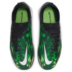 JR Nike Phantom GT2 DF SW IC Soccer Shoe - Black/Mtlc Platinum/Green Strike -Gazelle Sports Shop dm0740 003 phcth001