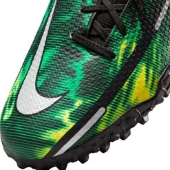Nike JR Phantom GT2 DF SW TF Soccer Shoe - Black/Mtlc Platinum/Green Strike 12 Nike JR Phantom GT2 DF SW TF Soccer Shoe - Black/Mtlc Platinum/Green Strike -Gazelle Sports Shop nike phantom gt2 academy df tf sw jr dm0741 003 football shoes green multicolor green 3 790x790 1