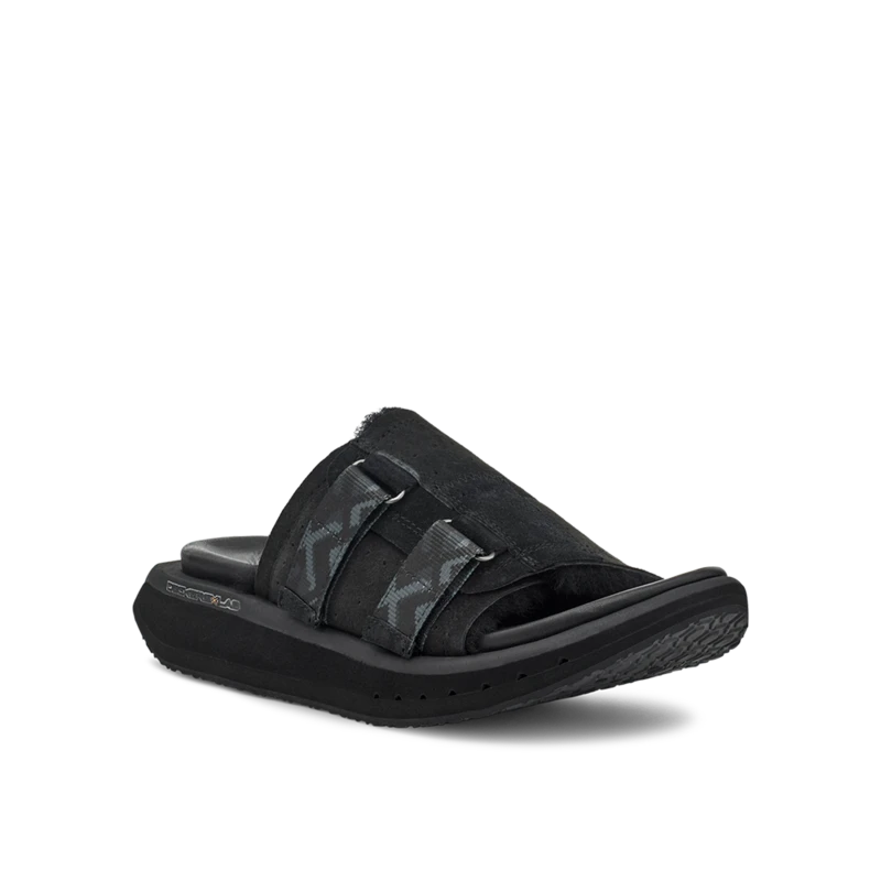 Women's KO-Z Slide Sandal - Black/Dark Grey- Regular (B) 5 Women's KO-Z Slide Sandal - Black/Dark Grey- Regular (B) - Image 3