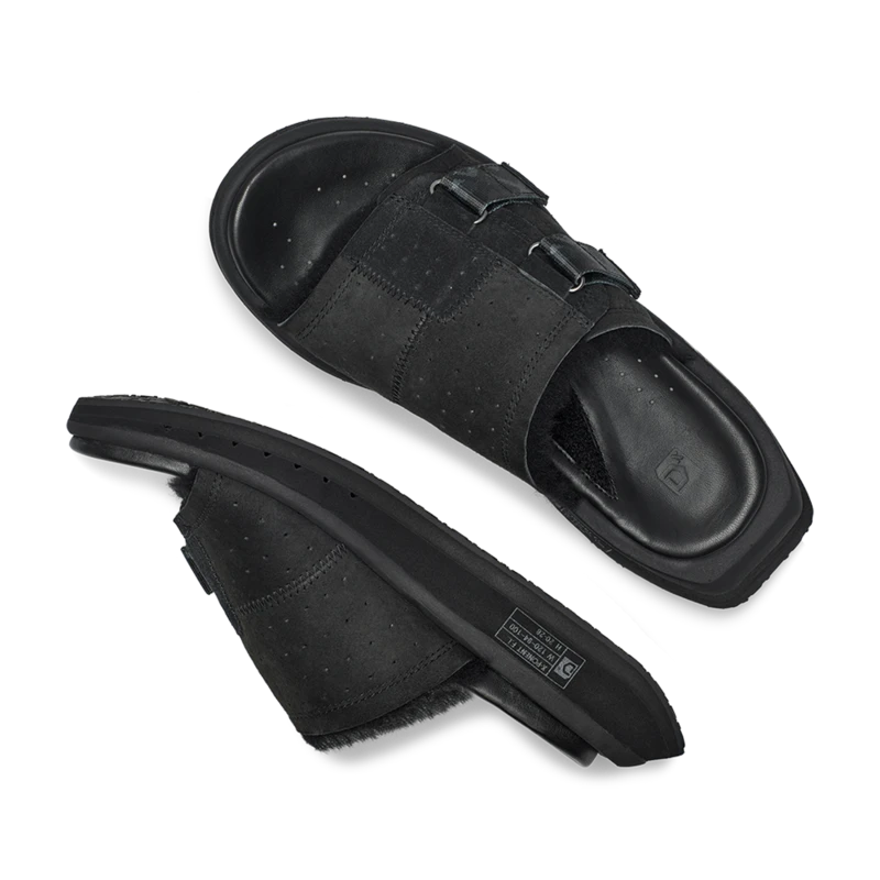 Women's KO-Z Slide Sandal - Black/Dark Grey- Regular (B) 8 Women's KO-Z Slide Sandal - Black/Dark Grey- Regular (B) - Image 6