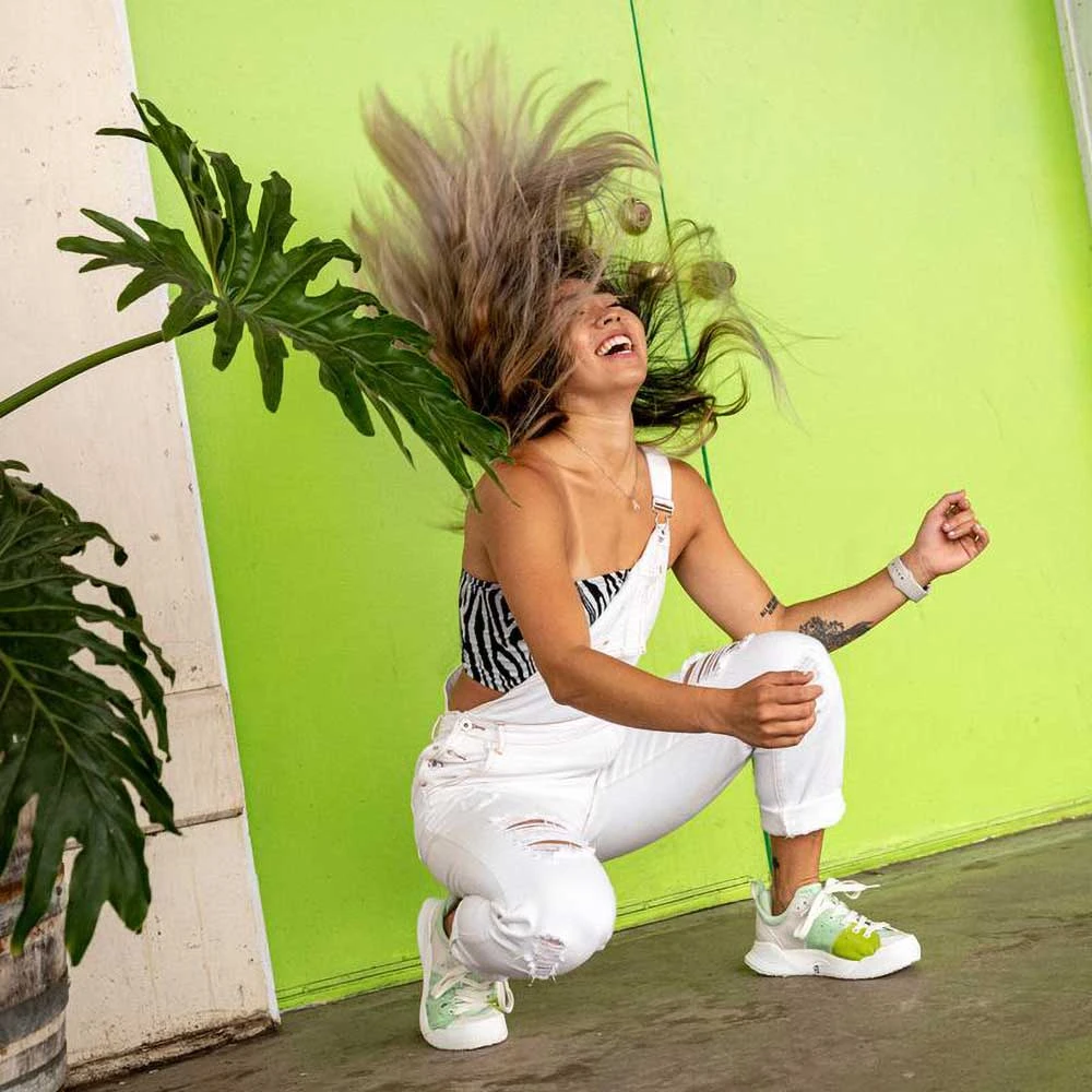 Women's X-SCAPE NBK Low Sneaker - Blanc/Mint - Regular (B) 9 Women's X-SCAPE NBK Low Sneaker - Blanc/Mint - Regular (B) - Image 7