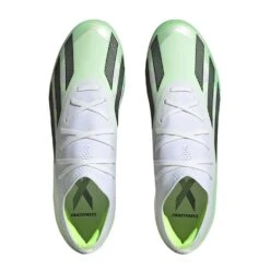 Unisex Adidas X CRAZYFAST.2 FG Soccer Shoe - White, Core Black, Lucid Lemon - Regular (D) -Gazelle Sports Shop zapatos adidas x crazyfast 2 firm ground boots hq4533 ftwwht cblack luclem 0000302546732 4